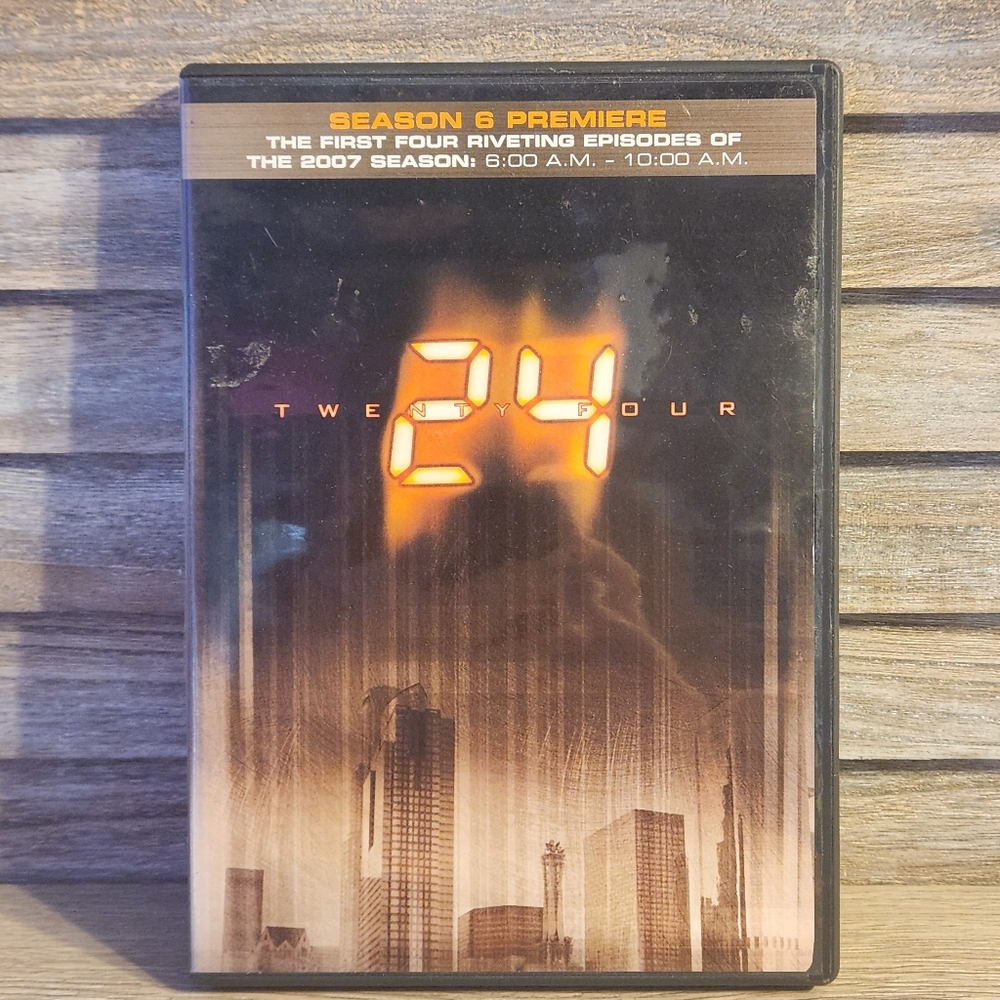 🖤 24: Season 6 Premiere First 4 Episodes 6am To 10am TV Series Dvd